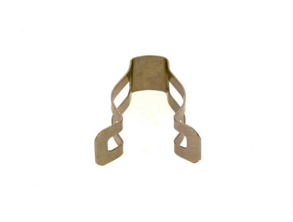 Klemmfeder aus Metall mit zwei seitlichen Halterungen, geeignet zur Befestigung. Produkt von Bosch, neutral gestaltet ohne erkennbare Maße.